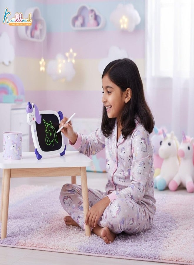 Kriiddaank Unicorn LCD Writing Magic Tablet 8.9 Inch, Electronic Drawing Pad for Kids, Preschool Early Education Toy, Toddler Travel Game for Boys & Girls, Birthday Gift for 3 4 5 6 7 8 9 Year - Image 5
